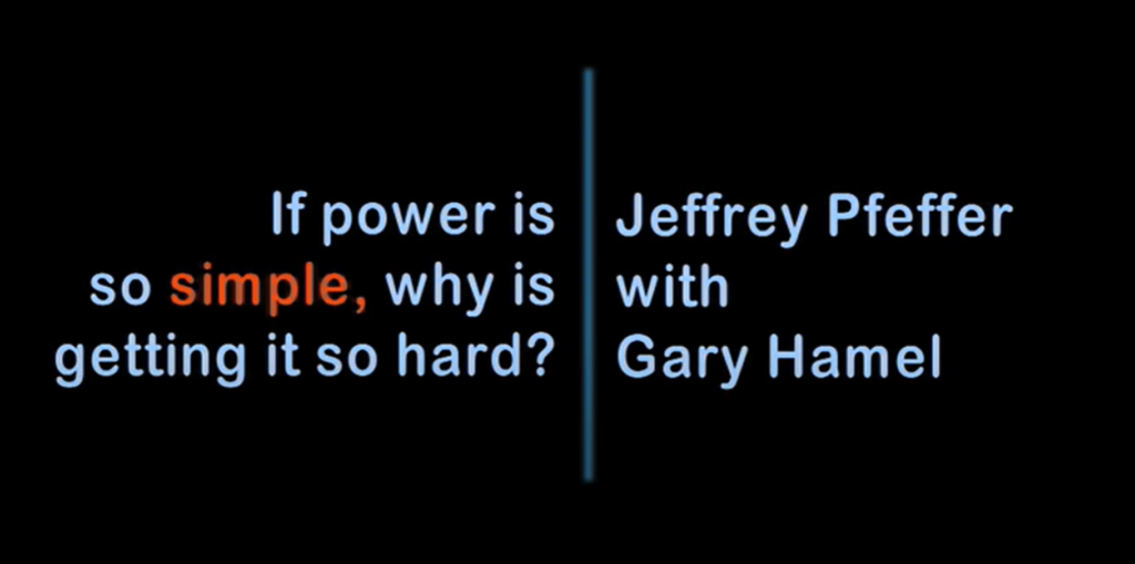 Jeffrey Pfeffer: Если власть так проста, почему так сложно её получить?